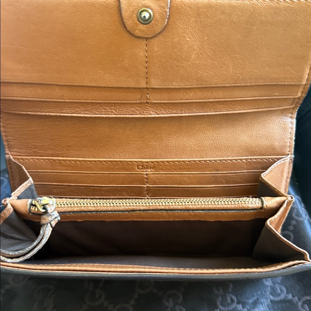Chloe Tan Leather Wallet